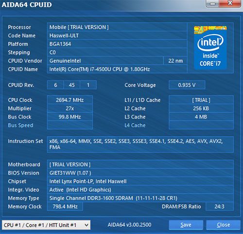 i74500u处理器性能怎么样?i74500u hd4400显卡怎么样-图3 i74500u处理器性能怎么样?i74500u hd4400显卡怎么样-图3